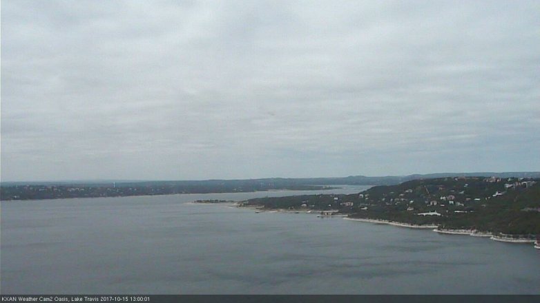 Lake Travis webcam, October 15, 2017 12:30 PM CT