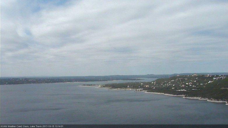 Lake Travis webcam, October 15, 2017 12:40 PM CT