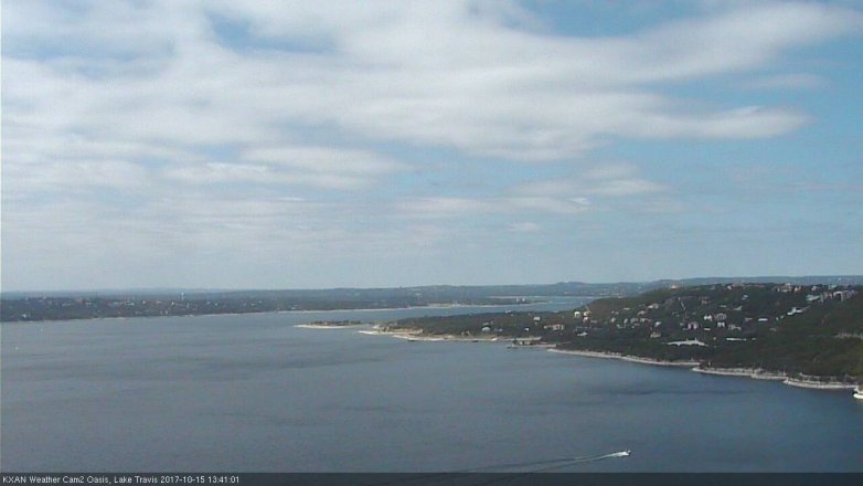 Lake Travis webcam, October 15, 2017 12:45 PM CT