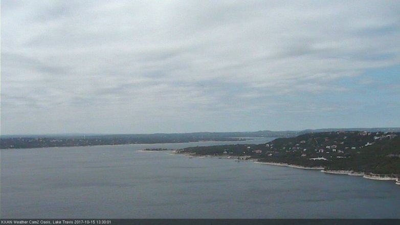 Lake Travis webcam, October 15, 2017 1:00 PM CT