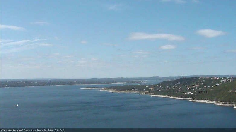 Lake Travis webcam, October 15, 2017 1:05 PM CT