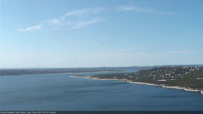Lake Travis webcam, October 15, 2017 2:00 PM CT