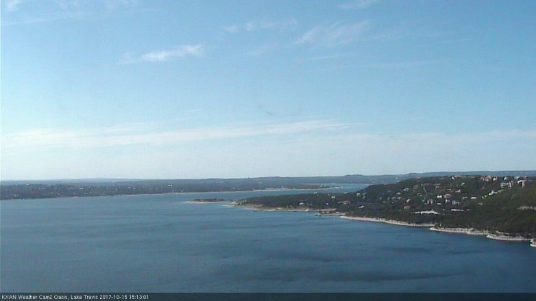 Lake Travis webcam, October 15, 2017 2:30 PM CT