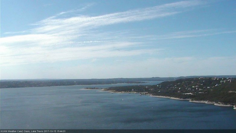 Lake Travis webcam, October 15, 2017 2:50 PM CT