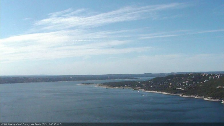 Lake Travis webcam, October 15, 2017 3:10 PM CT