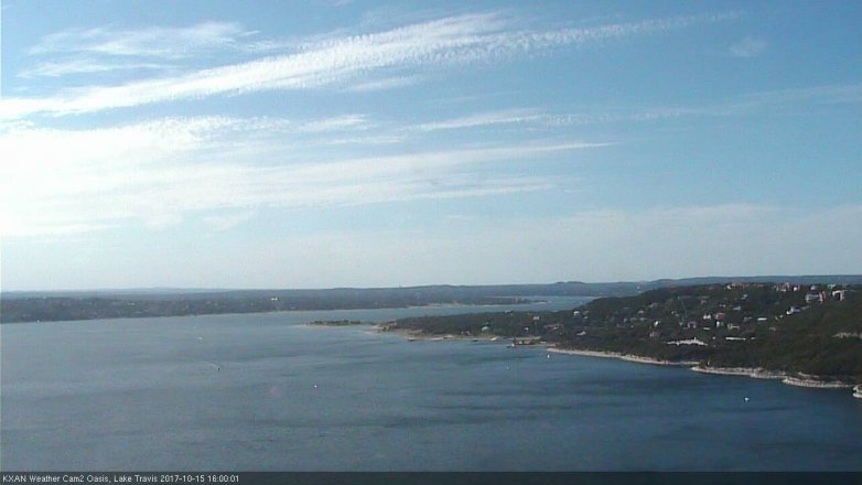 Lake Travis webcam, October 15, 2017 3:25 PM CT