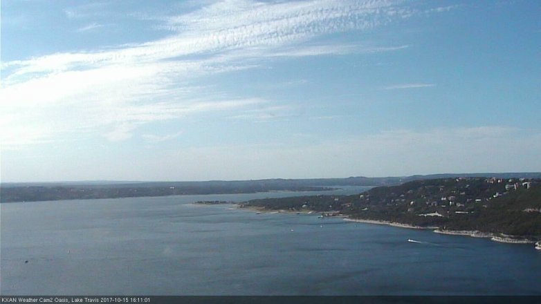 Lake Travis webcam, October 15, 2017 3:30 PM CT