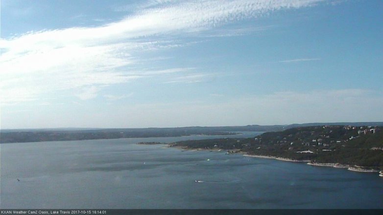 Lake Travis webcam, October 15, 2017 3:40 PM CT