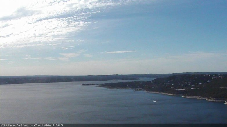 Lake Travis webcam, October 15, 2017 3:45 PM CT
