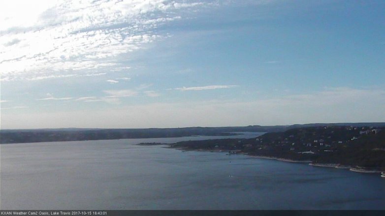 Lake Travis webcam, October 15, 2017 3:55 PM CT