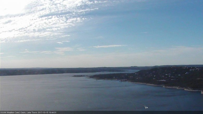 Lake Travis webcam, October 15, 2017 4:15 PM CT