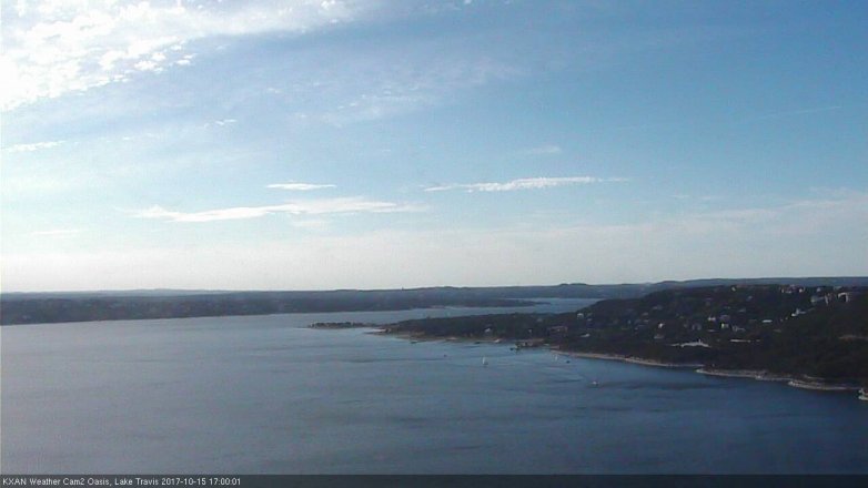 Lake Travis webcam, October 15, 2017 4:20 PM CT