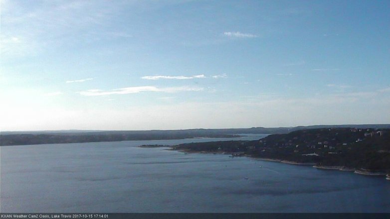 Lake Travis webcam, October 15, 2017 4:25 PM CT