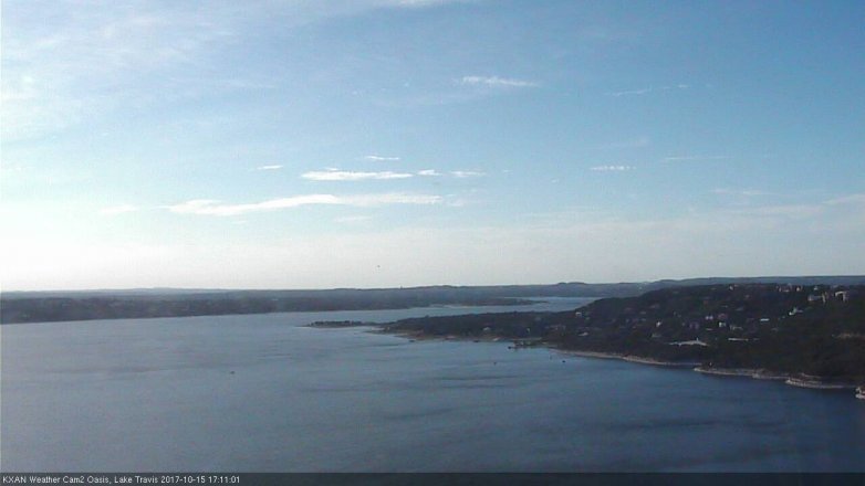 Lake Travis webcam, October 15, 2017 4:30 PM CT