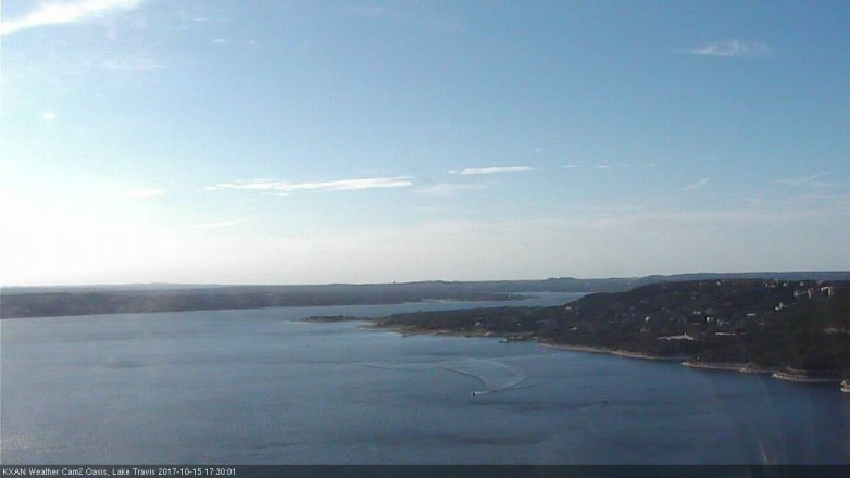Lake Travis webcam, October 15, 2017 4:40 PM CT