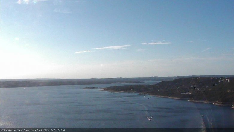 Lake Travis webcam, October 15, 2017 4:55 PM CT