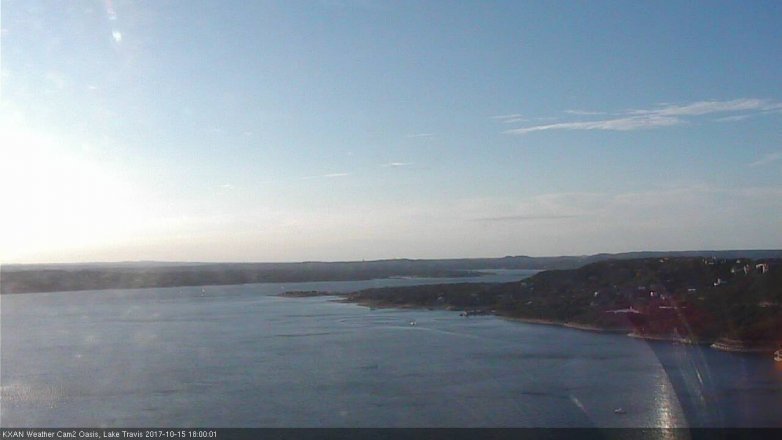 Lake Travis webcam, October 15, 2017 5:25 PM CT