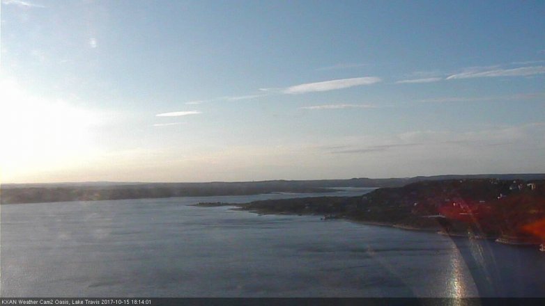 Lake Travis webcam, October 15, 2017 5:35 PM CT