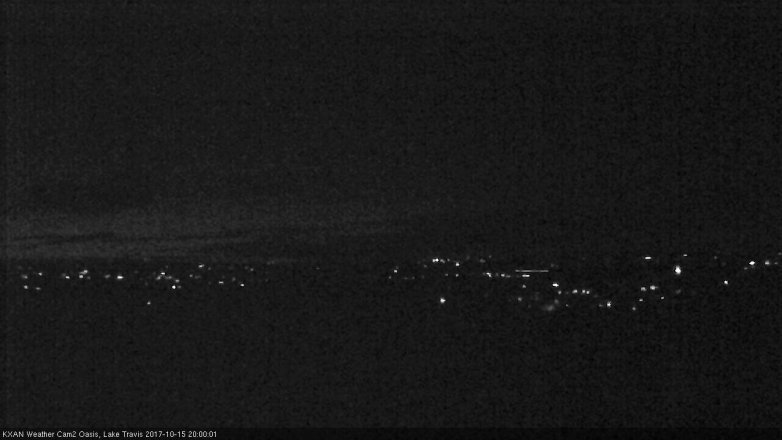 Lake Travis webcam, October 15, 2017 7:20 PM CT
