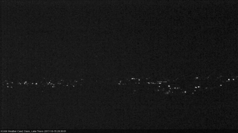 Lake Travis webcam, October 15, 2017 7:40 PM CT
