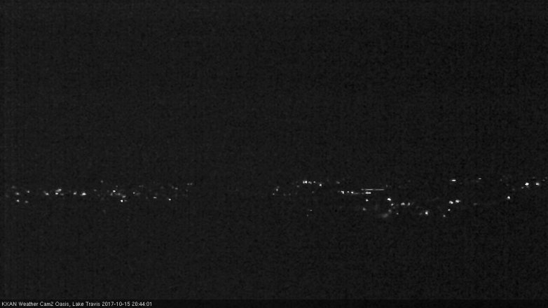 Lake Travis webcam, October 15, 2017 8:00 PM CT