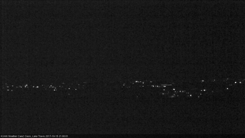 Lake Travis webcam, October 15, 2017 8:25 PM CT