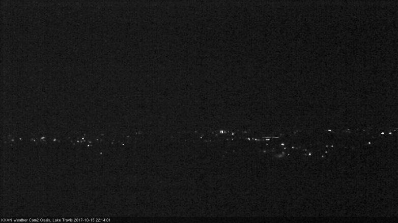 Lake Travis webcam, October 15, 2017 9:25 PM CT