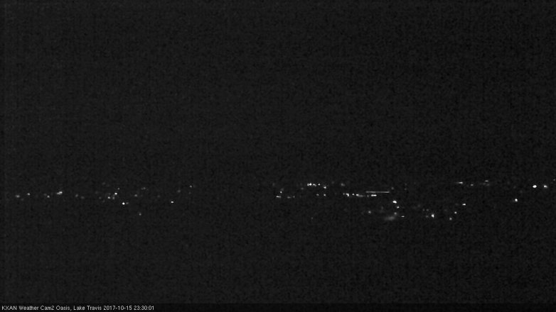 Lake Travis webcam, October 15, 2017 10:50 PM CT