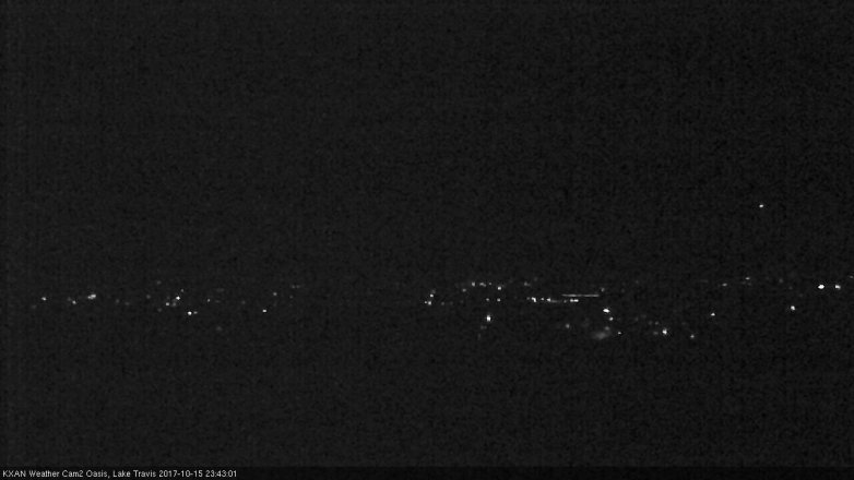 Lake Travis webcam, October 15, 2017 10:55 PM CT