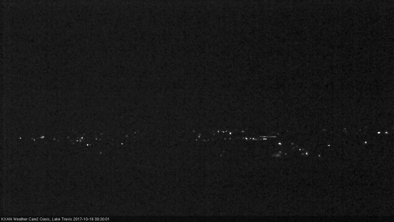 Lake Travis webcam, October 15, 2017 11:45 PM CT