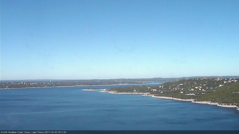 Lake Travis webcam, October 16, 2017 9:15 AM CT