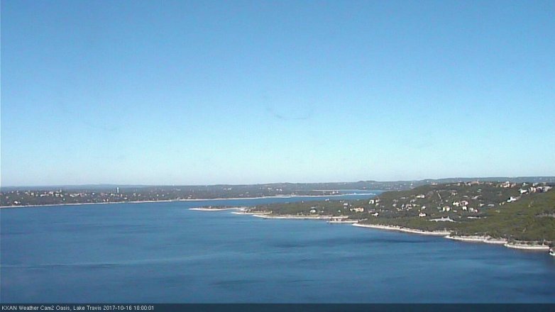Lake Travis webcam, October 16, 2017 9:25 AM CT
