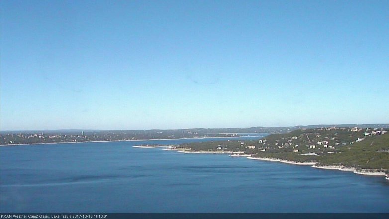 Lake Travis webcam, October 16, 2017 9:30 AM CT