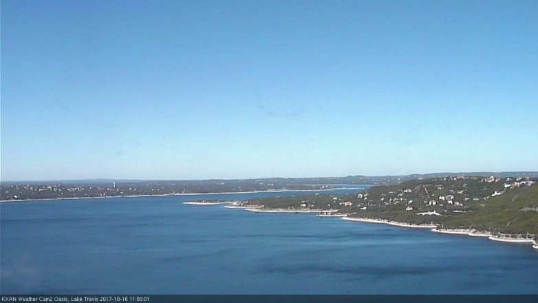 Lake Travis webcam, October 16, 2017 10:25 AM CT