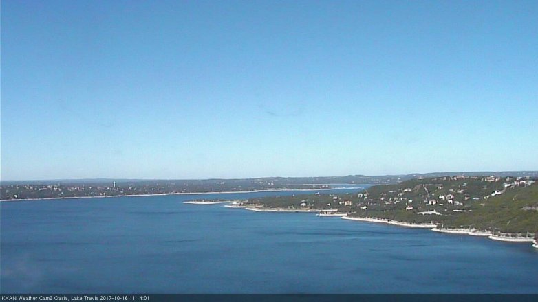 Lake Travis webcam, October 16, 2017 10:30 AM CT