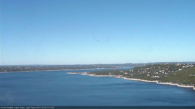 Lake Travis webcam, October 16, 2017 10:35 AM CT