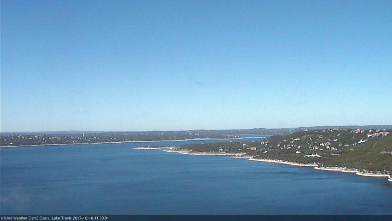 Lake Travis webcam, October 16, 2017 10:45 AM CT