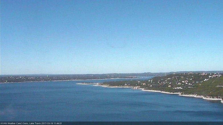 Lake Travis webcam, October 16, 2017 10:55 AM CT
