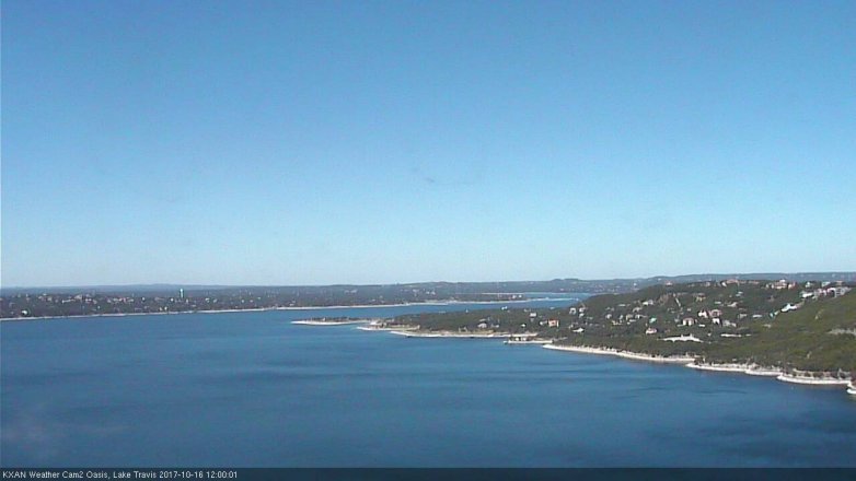 Lake Travis webcam, October 16, 2017 11:05 AM CT