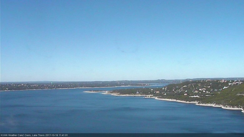 Lake Travis webcam, October 16, 2017 11:10 AM CT