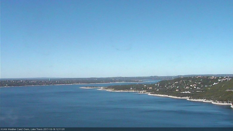 Lake Travis webcam, October 16, 2017 11:20 AM CT
