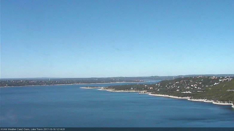 Lake Travis webcam, October 16, 2017 11:35 AM CT