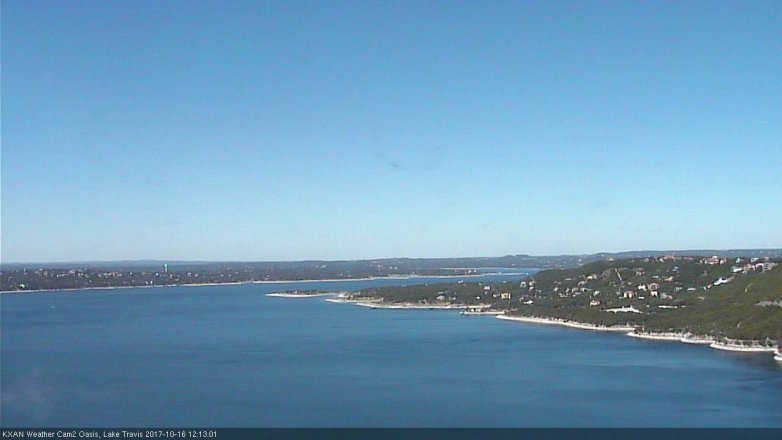 Lake Travis webcam, October 16, 2017 11:45 AM CT