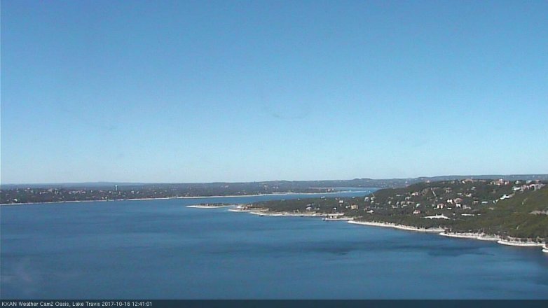 Lake Travis webcam, October 16, 2017 11:50 AM CT