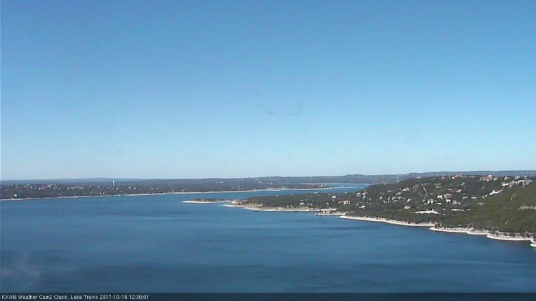 Lake Travis webcam, October 16, 2017 12:00 PM CT