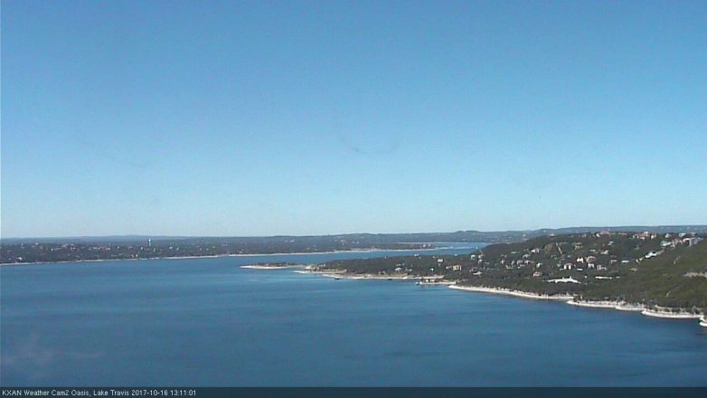 Lake Travis webcam, October 16, 2017 12:30 PM CT