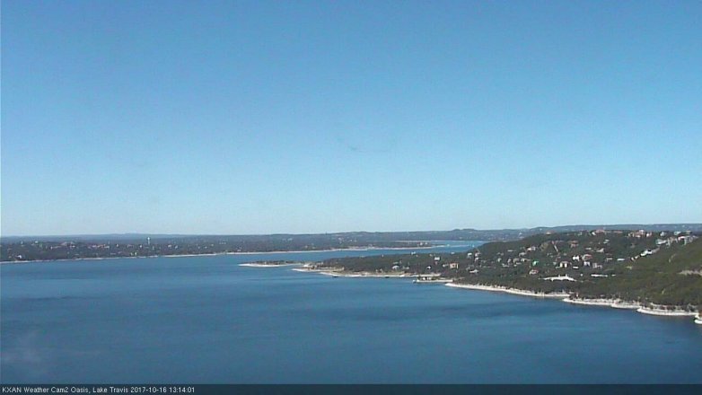 Lake Travis webcam, October 16, 2017 12:45 PM CT