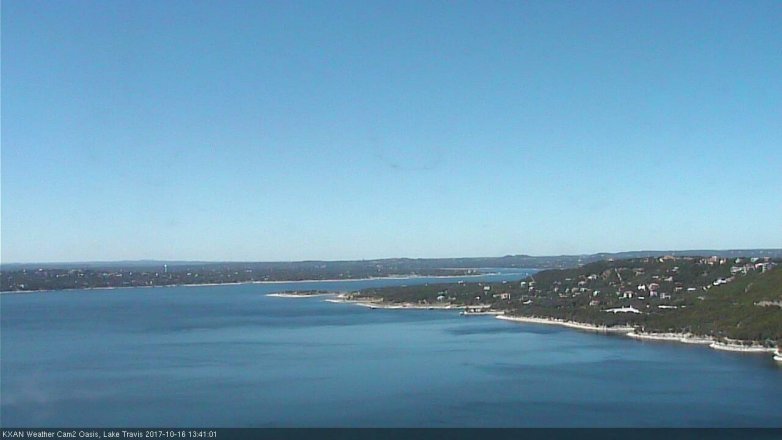 Lake Travis webcam, October 16, 2017 12:50 PM CT