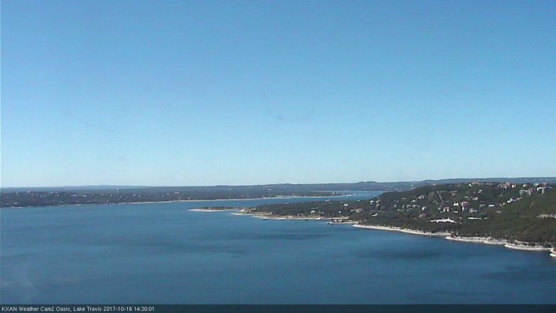 Lake Travis webcam, October 16, 2017 1:50 PM CT