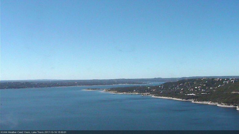 Lake Travis webcam, October 16, 2017 2:05 PM CT